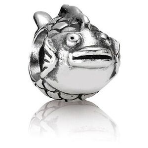 Authentic Pandora Happy Fish Sterling Silver Charm - Retired